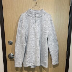 Men's Light Gray Half-Zip Jacket